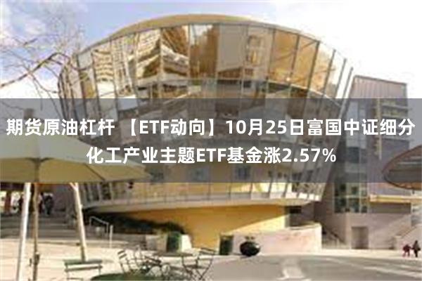 期货原油杠杆 【ETF动向】10月25日富国中证细分化工产业主题ETF基金涨2.57%